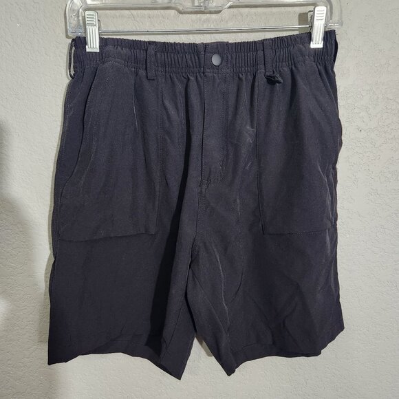 Baleaf Mens Shorts Medium Black Elastic Waist Utility Atheltic Shorts - Picture 1 of 12